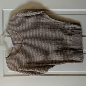 Teen Bell crocheted dolman top, medium, tan